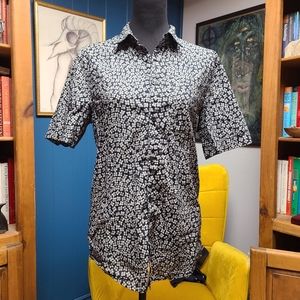 H&M Button Print Shirt Size S
